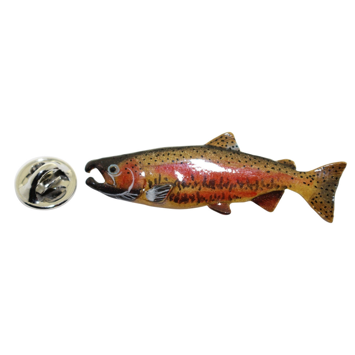 Coho Salmon Pin ~ Hand Painted ~ Lapel Pin ~ Hand Painted Lapel Pin ~ Sarah's Treats & Treasures